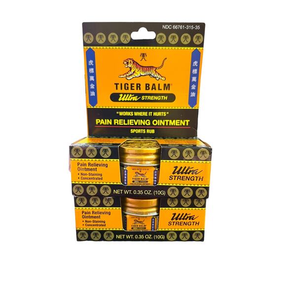 Tiger Balm ULTRA STRENGTH Sports Rub Ointment Pain Relief 0.35 oz 10g QTY 2 - Picture 4 of 6
